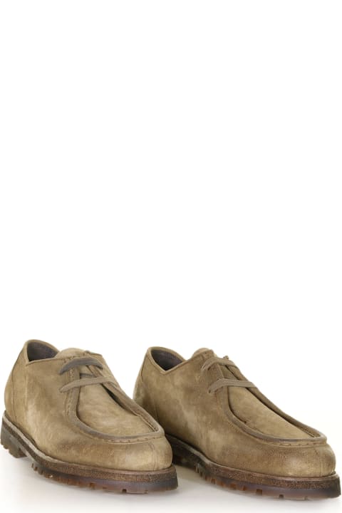 Suede Loafer With Laces