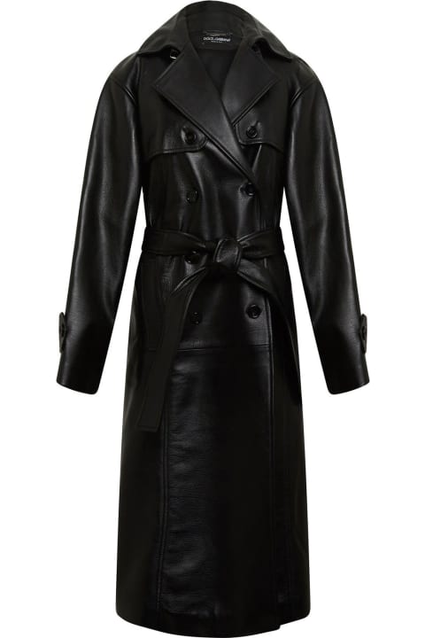Fashion for Women Dolce & Gabbana Leather Coat