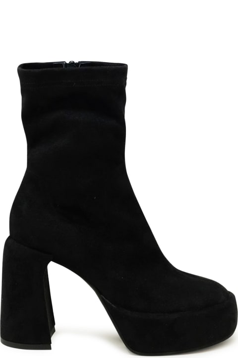 Fashion for Women Elena Iachi Black Ecodaino Zelda Ankle Boots