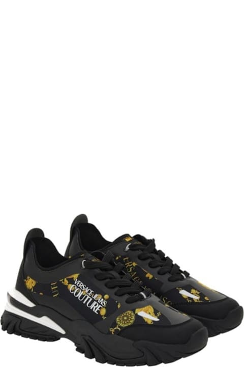 Versace Jeans Couture Sneakers for Men Versace Jeans Couture Versace Jeans Couture Men's Sneakers Black And Gold