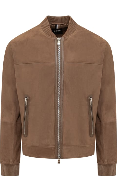 Hugo Boss Coats & Jackets for Men Hugo Boss Lambskin Leather Jacket
