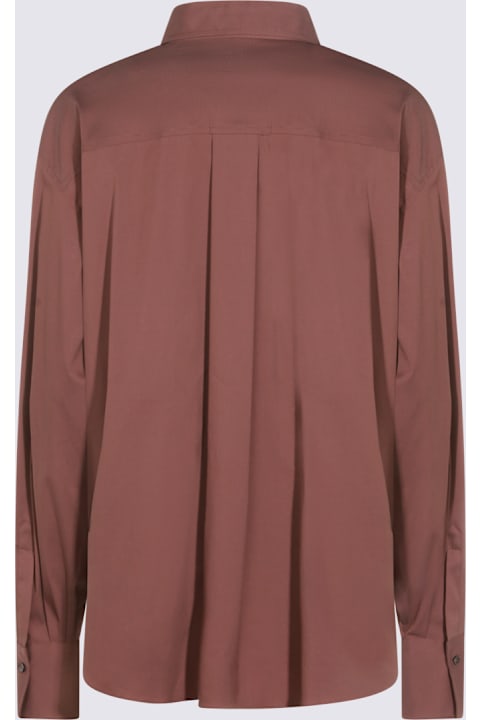 Homeware Brunello Cucinelli Red Brown Cotton Shirt