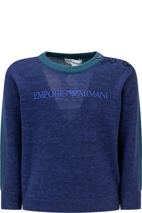 Emporio Armani Sweaters & Sweatshirts for Baby Boys Emporio Armani Pullover Sweater