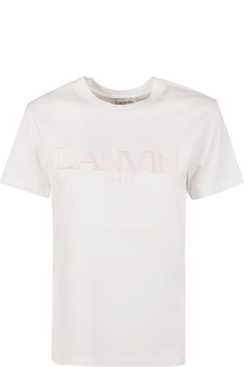 Lanvin Topwear for Women Lanvin Chest Logo T-shirt
