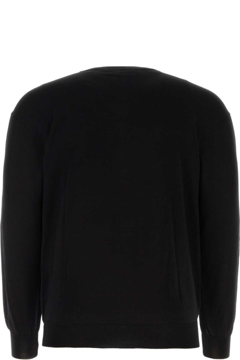 Moschino Sweaters for Men Moschino Black Cotton Cardigan