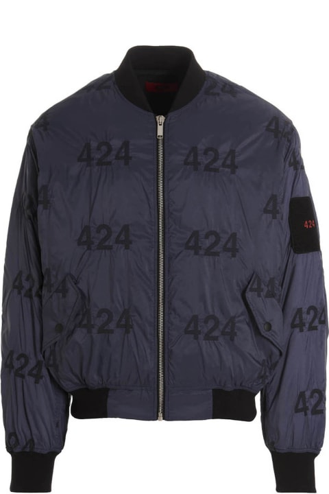 FourTwoFour on Fairfax Coats & Jackets for Men FourTwoFour on Fairfax Reversible Logo Bomber Jacket.