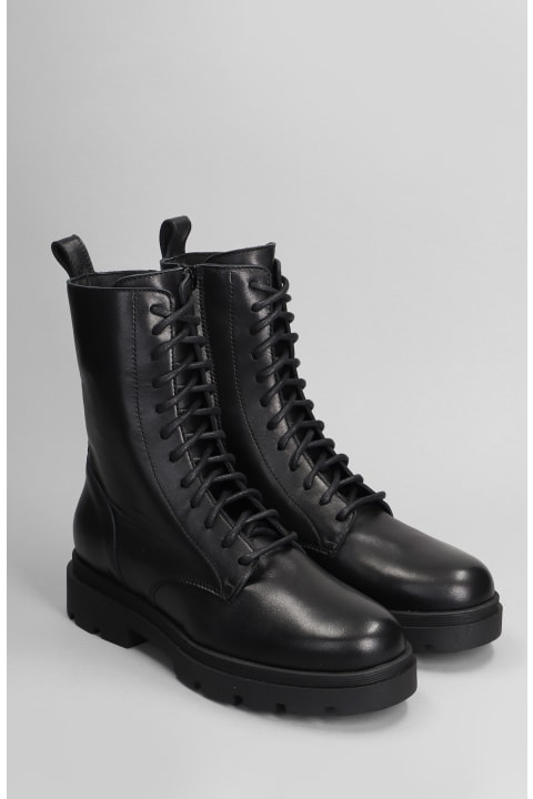 Fabio Rusconi Shoes for Women Fabio Rusconi Combat Boots In Black Leather