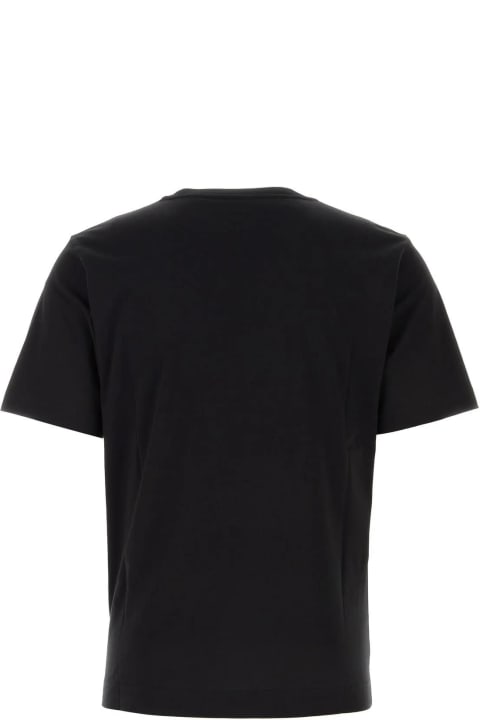 Dries Van Noten Topwear for Men Dries Van Noten Black Cotton T-shirt