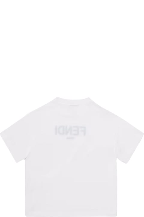 Fendi for Boys Fendi Fendi Kids T-shirts And Polos White