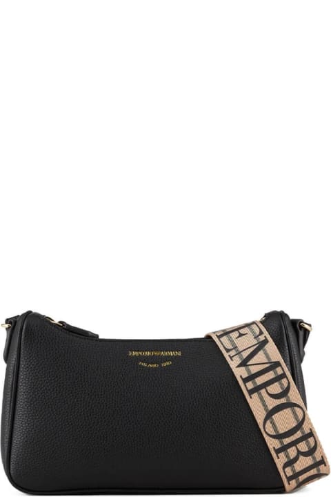 Giorgio Armani Shoulder Bags for Women Giorgio Armani Emporio Armani Ea Milano Black Crossbody Bag