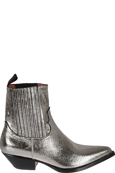 Hidalgo Laminated Leather Ankle Boots
