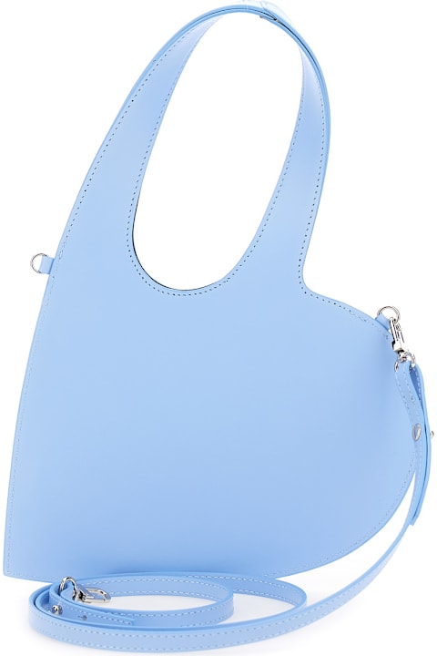 Coperni Bags for Women Coperni 'baby Heart' Blue Heart Shaped Crossbody Bag With Adjustable And Removable Shoulder Strap In Leather Woman