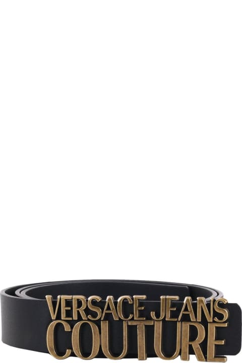 ウィメンズ Versaceのベルト Versace Logo Plaque Buckle Belt