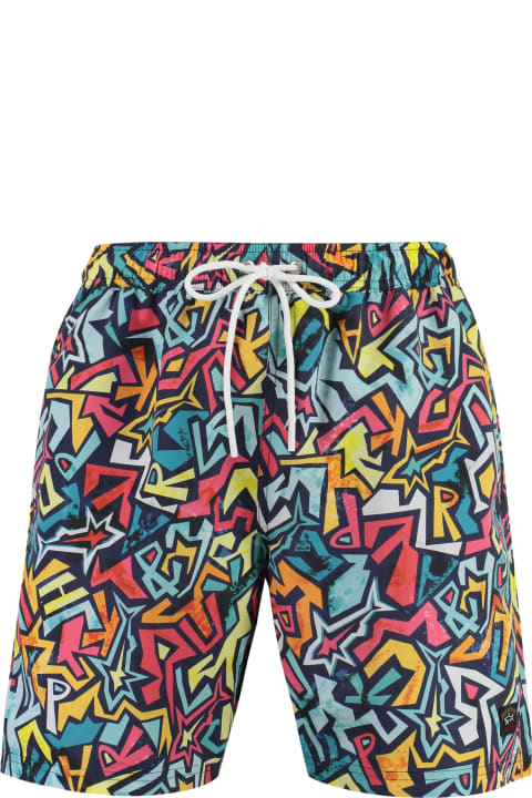 Swimwear for Men Paul&Shark Printed Swim Shorts