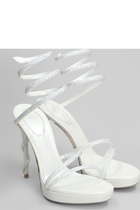 Shoes for Women René Caovilla Margot Sandals In White Leather
