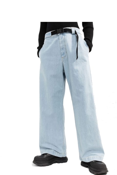 Jeans for Men Moncler Belted Denim Jeans
