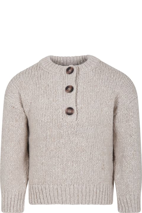 Beige Sweater For Boy