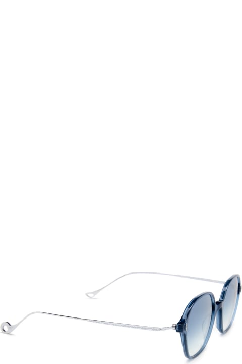 メンズ Eyepetizerのアイウェア Eyepetizer Windsor Transparent Blue Sunglasses