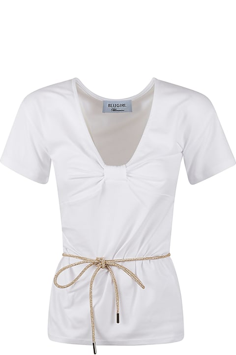 Blugirl Clothing for Women Blugirl Tie-waist Regular Fit T-shirt