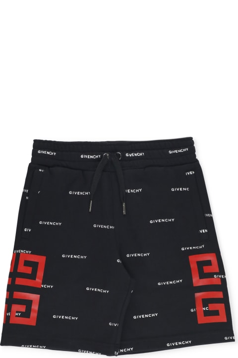 Givenchy for Kids Givenchy Cotton Shorts With Logo