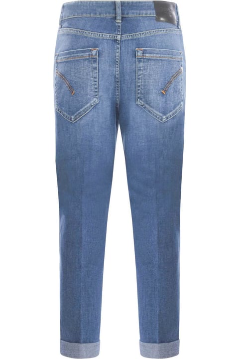 Dondup for Women Dondup Blue Cotton-blend Crop Jeans