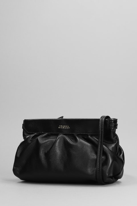 Luz Small Clutch In Black Leather