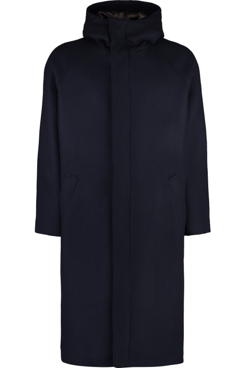 Emporio Armani Coats & Jackets for Men Emporio Armani Wool Blend Coat
