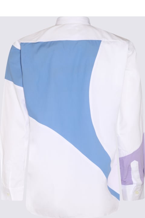 Clothing Sale for Men Comme des Garçons White Multicolour Cotton Shirt