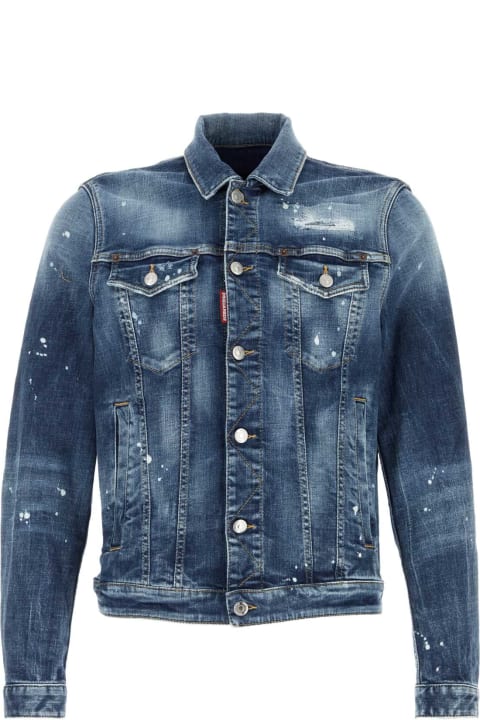 Fashion for Men Dsquared2 Stretch Denim Dan Jacket