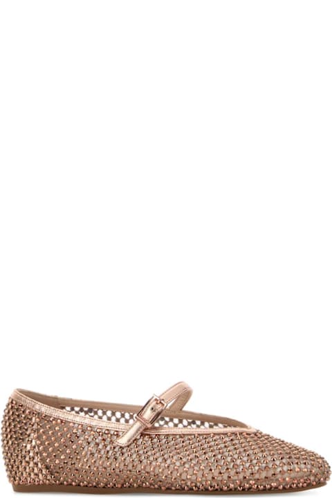 Le Silla Embellished Mesh Ballerinas