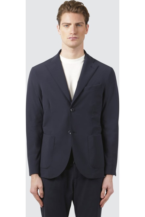 Cruna Clothing for Men Cruna Single-breasted Jacket In Technical Fabric