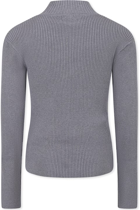 أدوات منزلية Pinko Grey Turtleneck For Girl With Logo