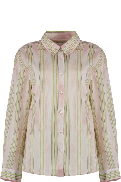 Clothing for Women Maison Kitsuné Striped Cotton Shirt