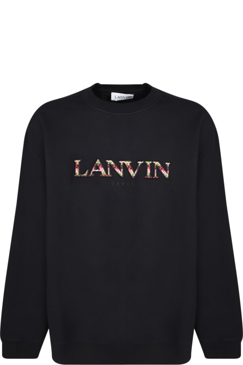 Lanvin for Men Lanvin Black Cotton Sweatshirt