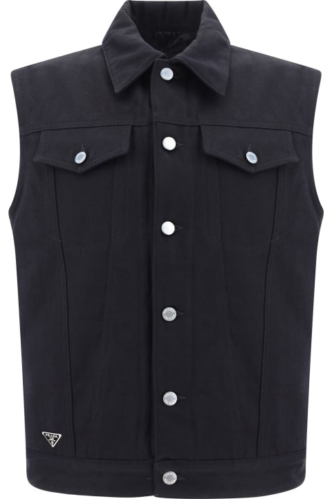 Prada Coats & Jackets for Men Prada Denim Vest