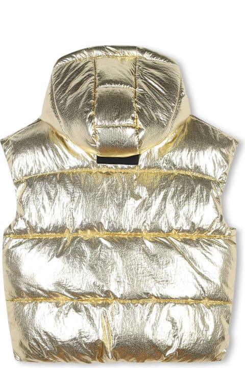 Marc Jacobs Topwear for Girls Marc Jacobs Gilet Imbottito Metallizzato