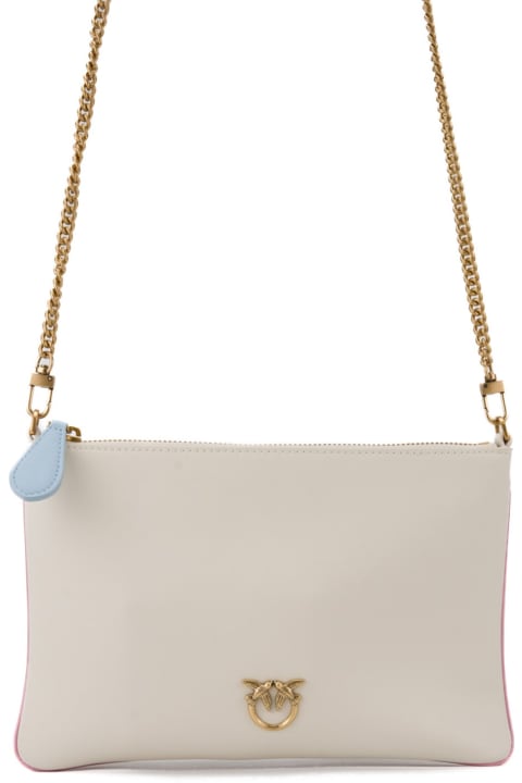 Pinko Shoulder Bags for Women Pinko Classic Flat Love Bag With Multicolor Profiles