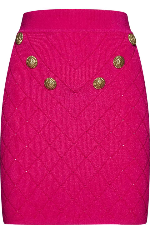 Balmain Clothing for Women Balmain 6-button Knit Skirt