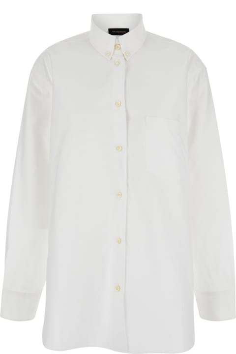 ウィメンズ The Andamaneのトップス The Andamane White Shirt With Buttons In Cotton Blend Woman