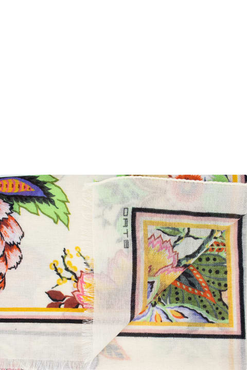 Etro Scarves & Wraps for Women Etro Printed Cashmere And Silk Scarf