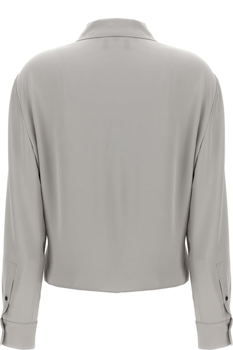 أدوات منزلية Theory 'pk Label Wrap' Blouse
