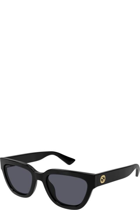ウィメンズ アクセサリー Gucci Eyewear Gg1578s Linea Gg Logo 001 Black Grey Sunglasses