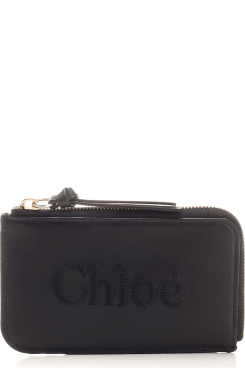 Wallets for Women Chloé Black 'chloè Sense' Card Holder