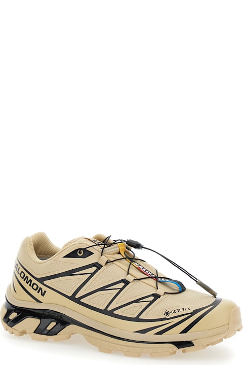 Homeware Salomon 'xt-6 S/lab' Beige Sneakers With Drawstring In Mesh And Tech Fabric