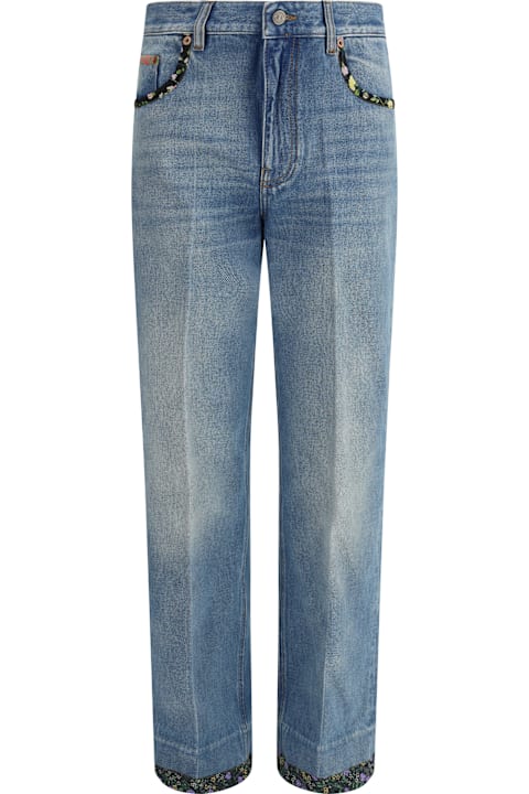 Pants & Shorts for Women Valentino Jeans With Floral Details