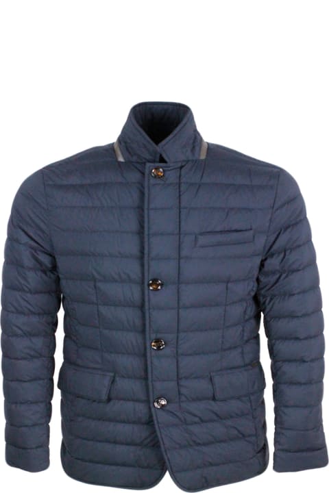 Moorer Coats & Jackets for Men Moorer Jacket Made Of Water-repellent Resin-coated Bi-elastic Fabric. Goose Down Padding