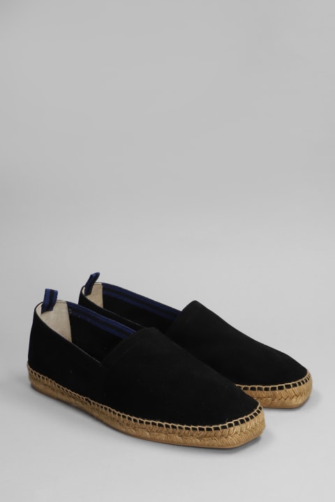 Castañer Shoes for Men Castañer Pablo T-186 Espadrilles In Black Suede