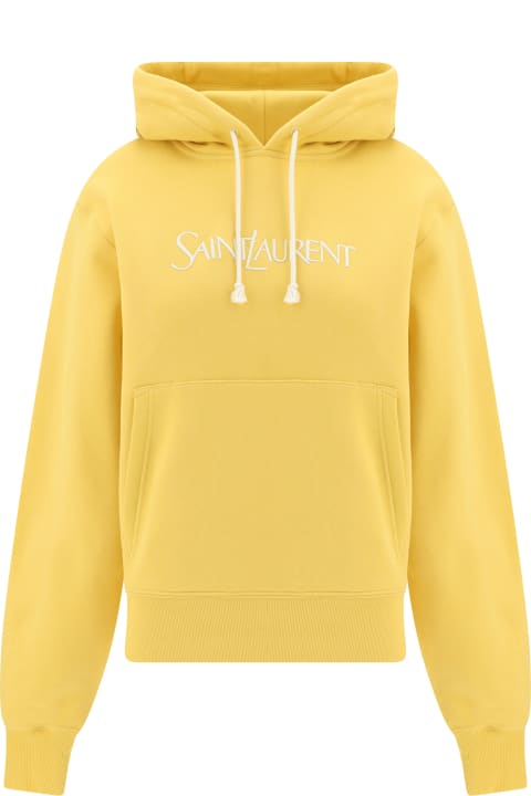 Fleeces & Tracksuits for Women Saint Laurent Logo Embroidered Hoodie