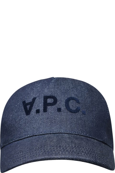 Hats for Women A.P.C. Blue Cotton Eden Hat