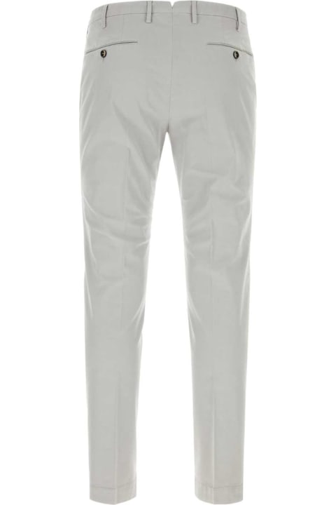 PT01 Clothing for Men PT01 Light Grey Stretch Cotton Pant